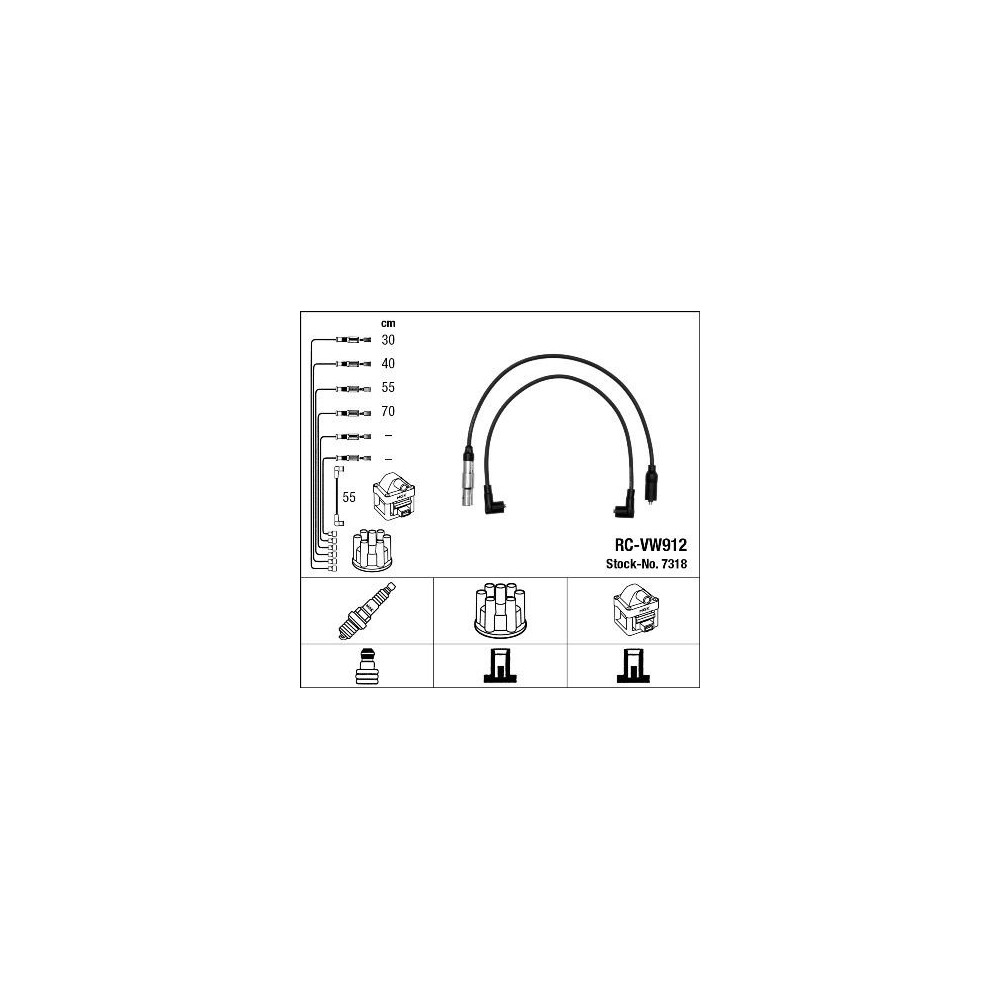 Juego de cables de encendido RC-OP204  NGK0769