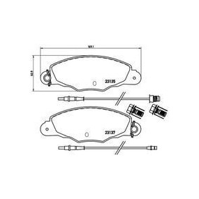 Pastillas Brembo P 61 061 -...