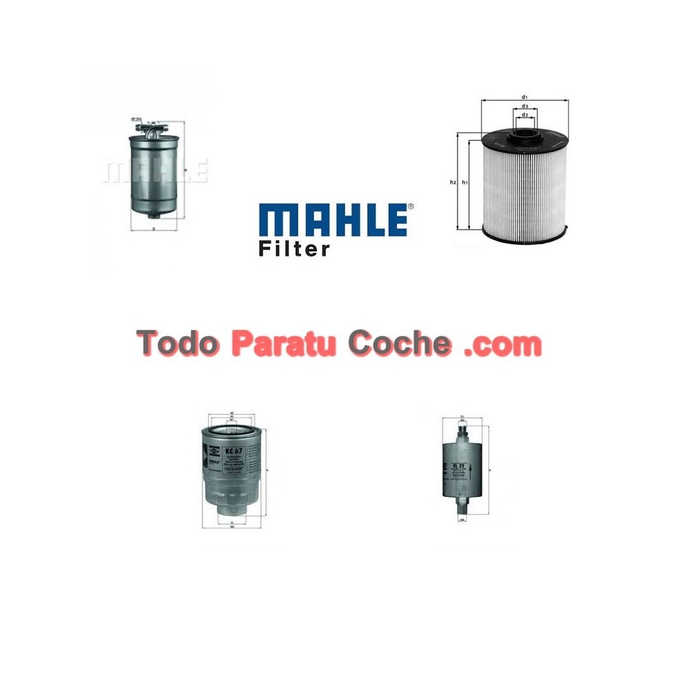 Filtros de Combustible Mahle KL 158