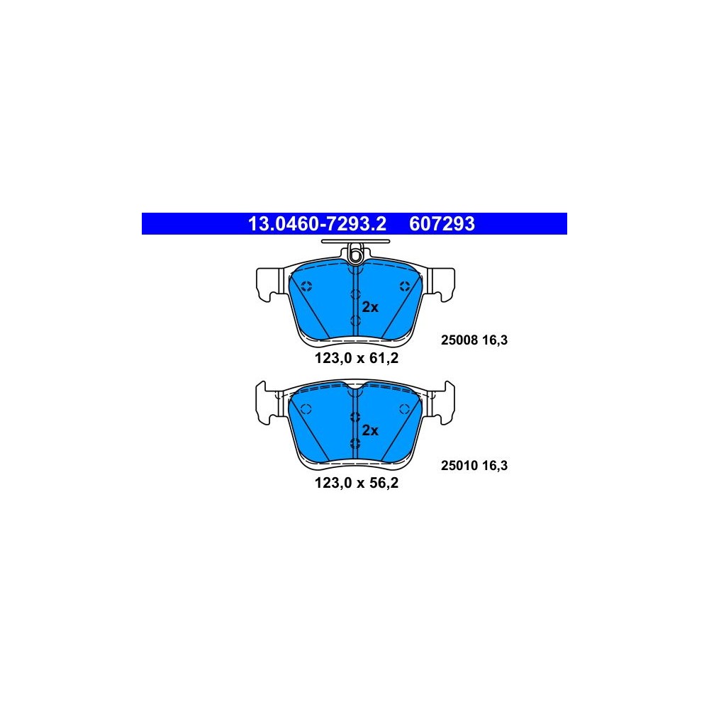 Pastillas de freno ATE 13.0460-7293.2